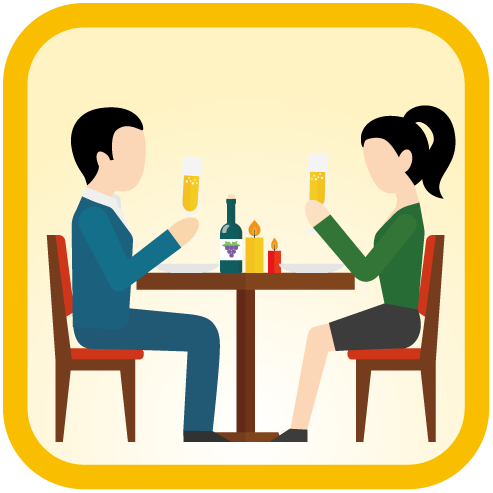 Special Prizes: Enjoy fine meal with Celebrity icon