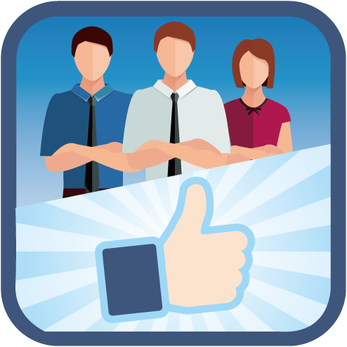 M2 Professional Attire, Like Facebook Pages icon