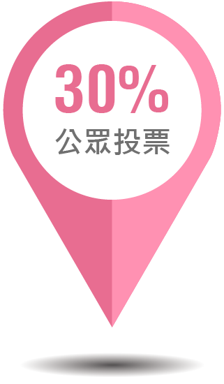 30%公眾投票